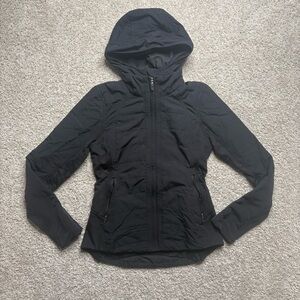 lululemon athletica Another Mile Black Hooded Jacket